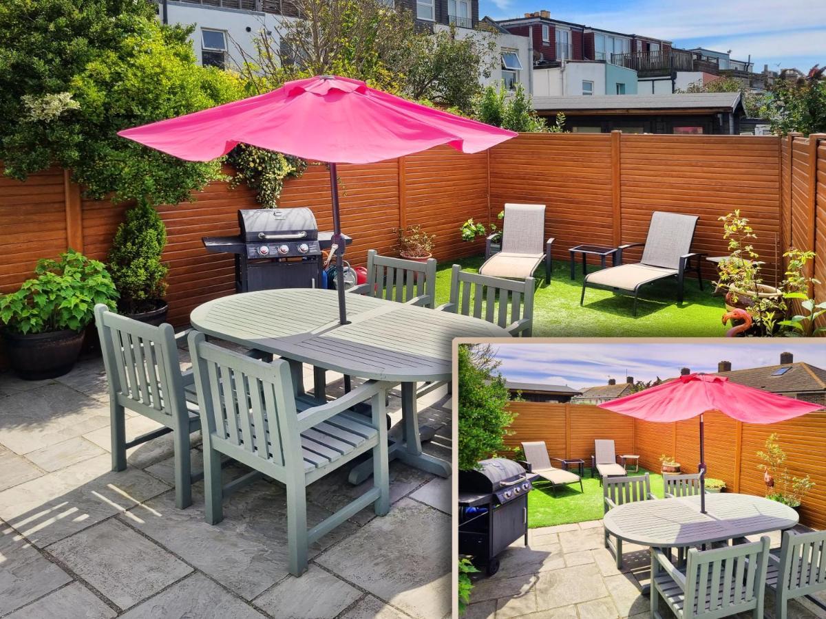Sunny Queens Park Home - Garden & Private Parking ブライトン エクステリア 写真